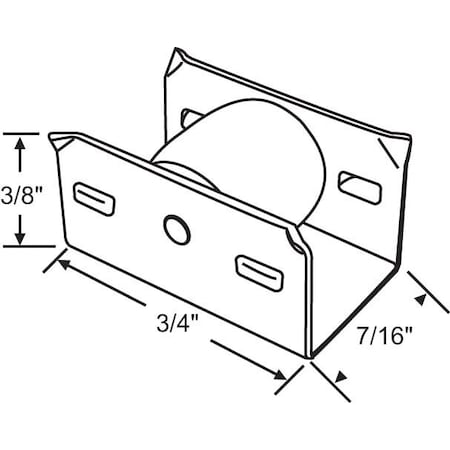 Strybuc Sliding Window Roller Assembly 52-616